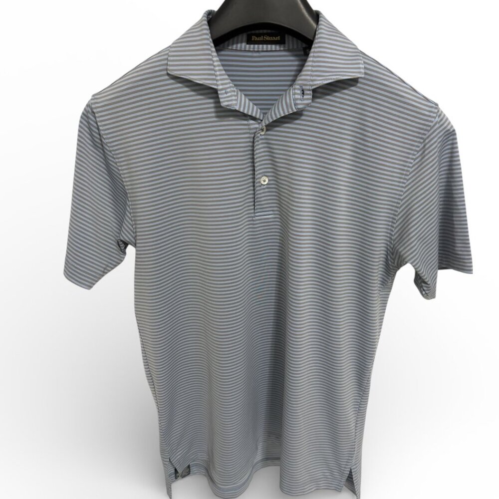 Paul Stuart Polo Golf Shirt Men’s Size Small Short Sleeve Striped